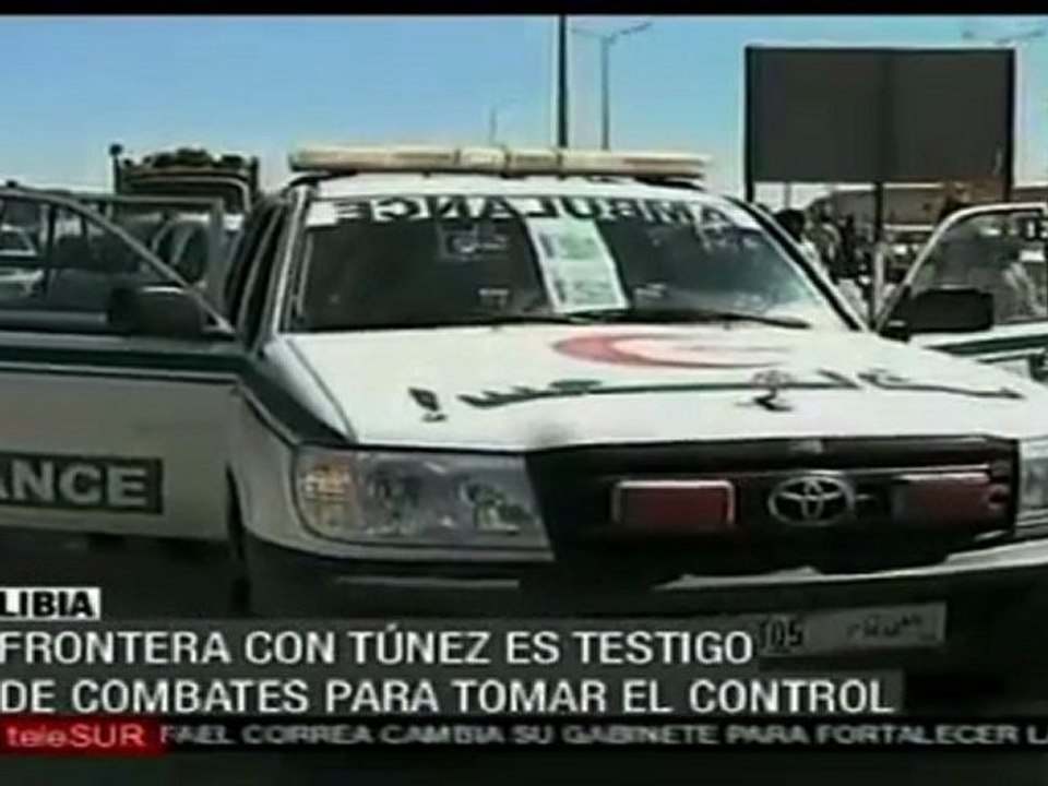 Intensos combates en la frontera de Libia y Túnez