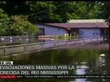 Evacuaciones masivas por crecida del río Mississippi