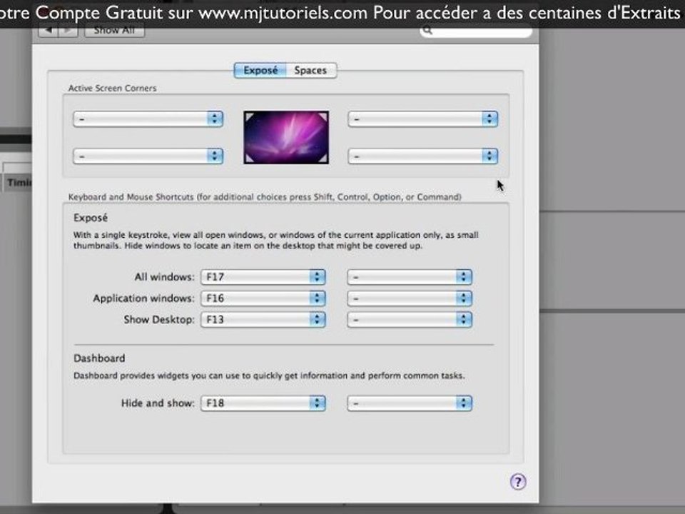 MAC OSX ▄ █ ▄ Expose, Spaces, Dashboard et Spotlight