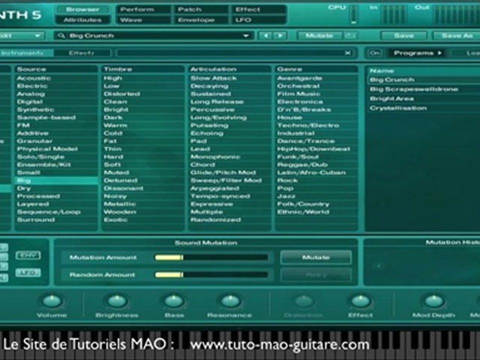 TUTO MAO : Absynth 5 Native Instruments Partie 1