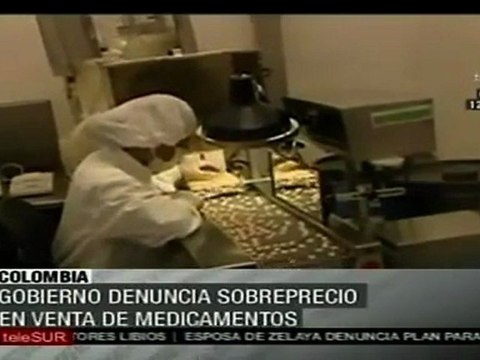 Colombia denuncia sobreprecio en venta de medicamentos