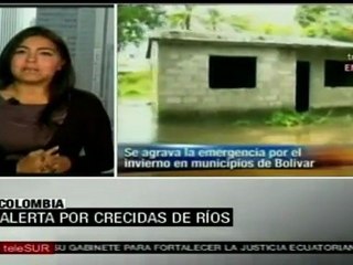 Grave emergencia en Colombia por lluvias y vendavales