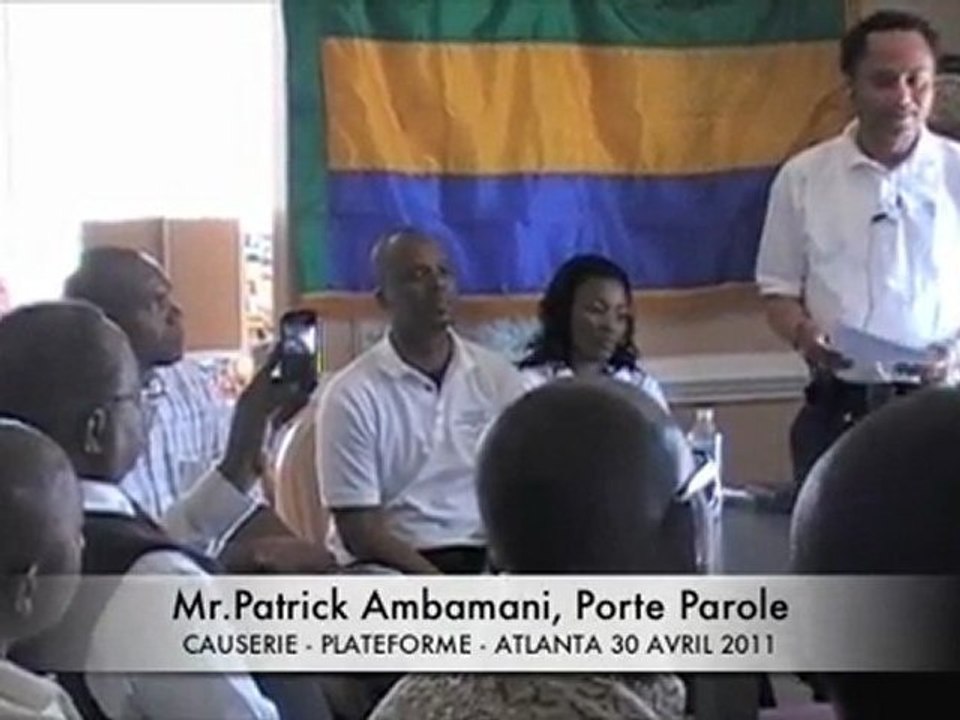 M. Patrick Ambamani -  Causerie Atlanta 30 avril 2011 - Plateforme Citoyenne