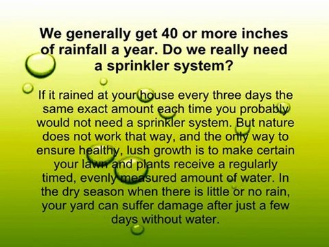 Massachusetts Lawn Sprinkler Systems