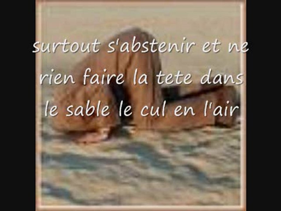 la tete dans le sable