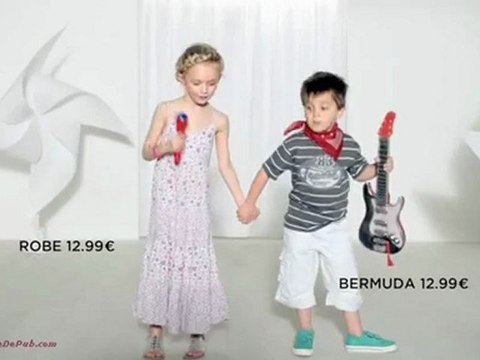 pub La Halle Collection vêtements printemps-été enfants 2011