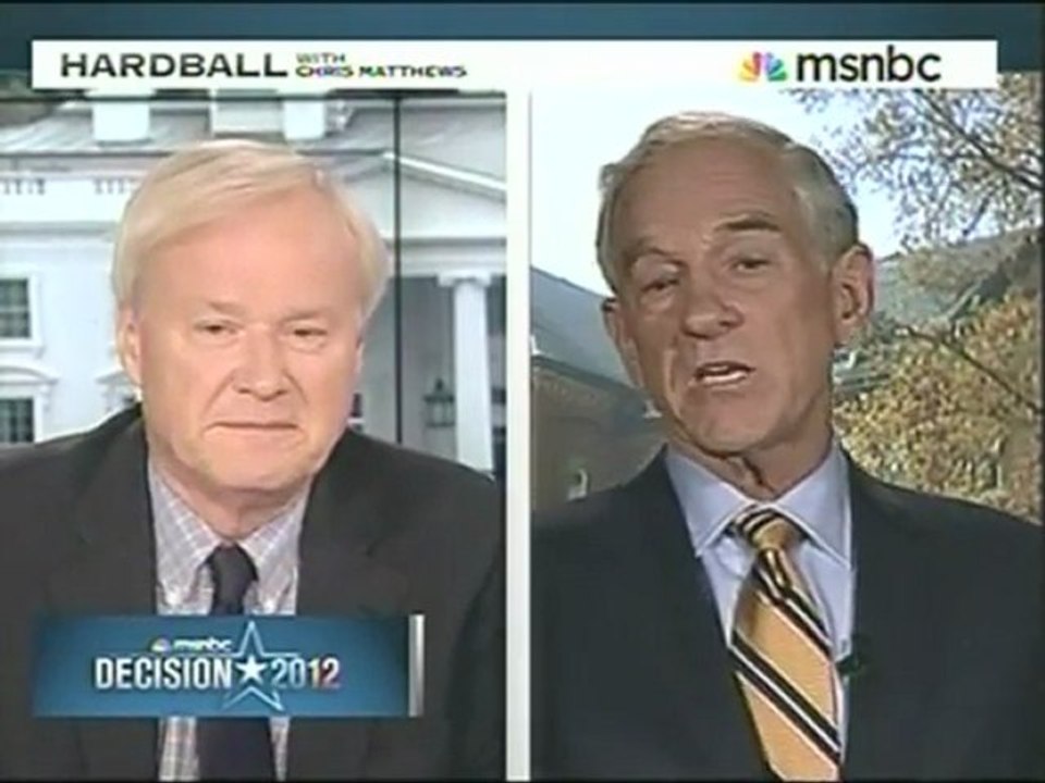 Ron Paul Beats Chris Matthews Over The Head With Liberty