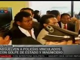 Absuelven a policías vinculados con sublevación en Ecuador