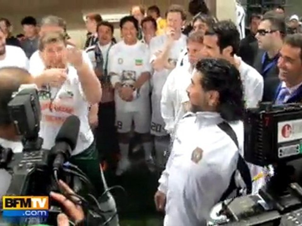 Maradona mouille le maillot en Tchétchénie Vidéo Dailymotion