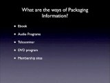 How to Package Information Products