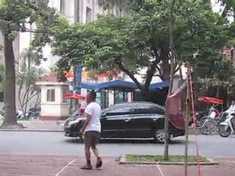 Sorte de volleyball au pied, Hanoï, Vietnam