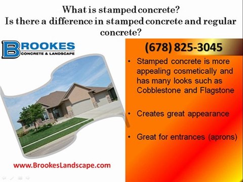 Concrete Contractors in Atlanta, Acworth Stamped Concrete