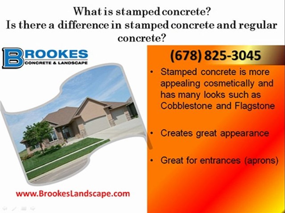 Concrete Contractors in Atlanta, Acworth Stamped Concrete