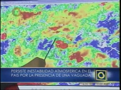 Inameh pronostica lluvias para las próximas 24 ó 48 horas