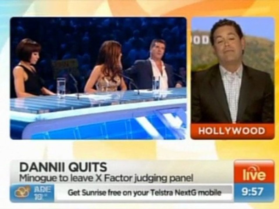 Dannii leaves X Factor