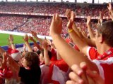 Swiss fans during Switzerland-Israel