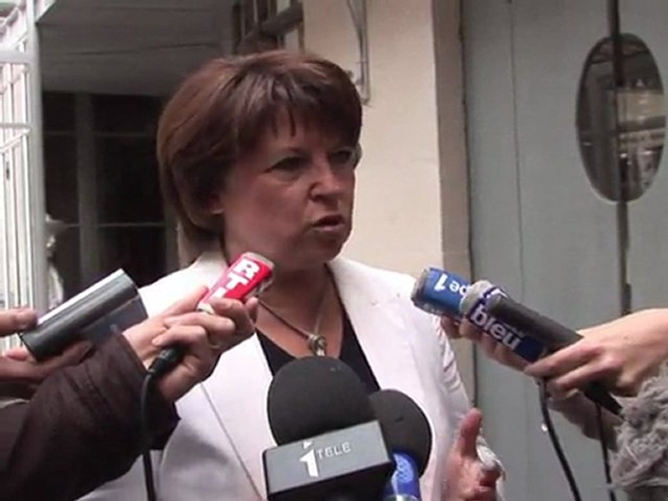 DSK: Aubry "totalement stupéfaite"