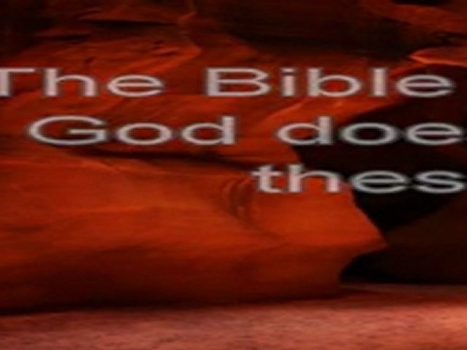 The Bible - God's fiery wrath or nuclear, napalm and missile