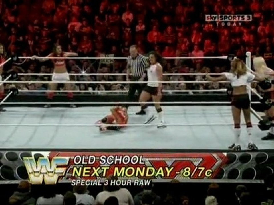 WWE RAW Divas Cup The Bellas & Eve vs Tamina. Maryse,Alicia Fox 11.08.10