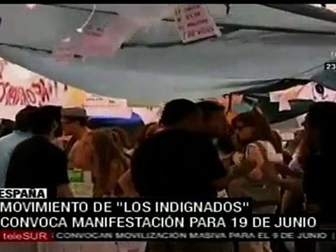 Movimiento de Los indignados convoca a nueva manifestación