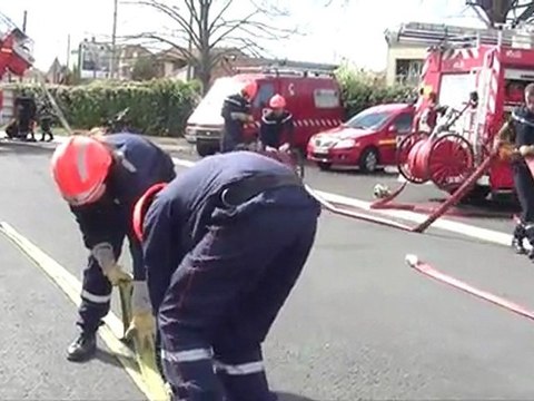 Les jeunes sapeurs pompiers de la caserne de Carcassonne