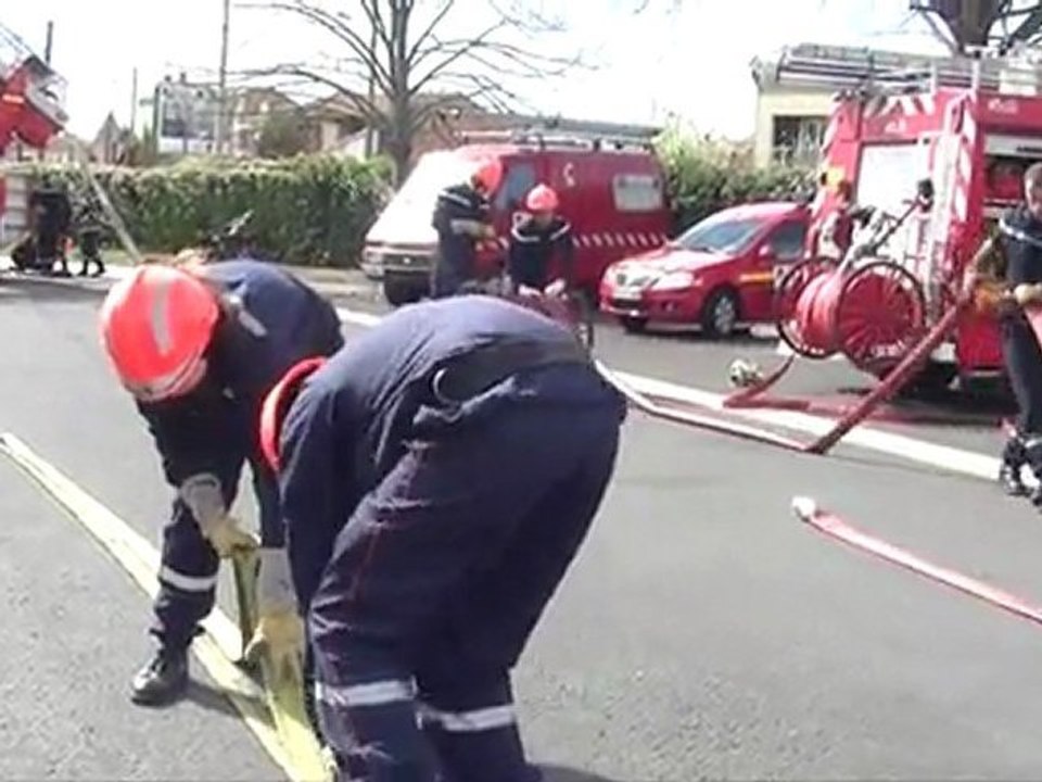 Les jeunes sapeurs pompiers de la caserne de Carcassonne