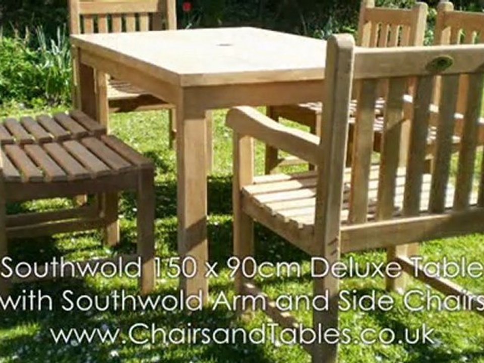 Southwold Rectangular Teak 150cm Table Set with Southwold Chairs