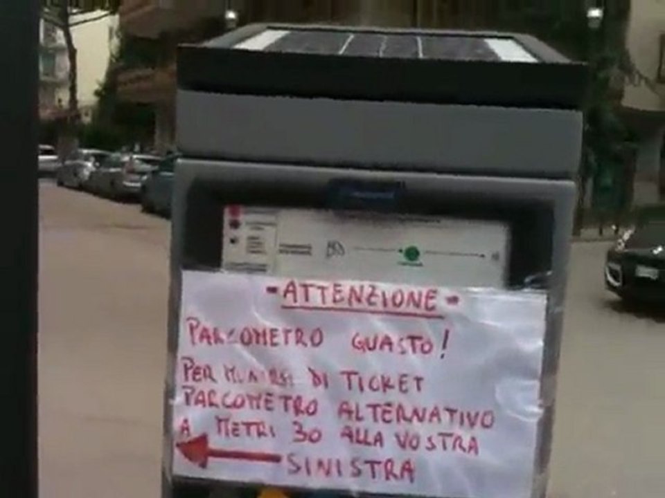 Aversa - Parcometro guasto