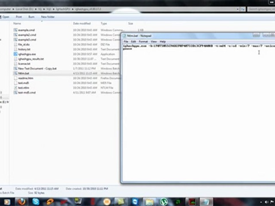 Cracking a Windows Password Using a GPU