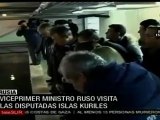 Premier ruso visita disputadas islas Kuriles