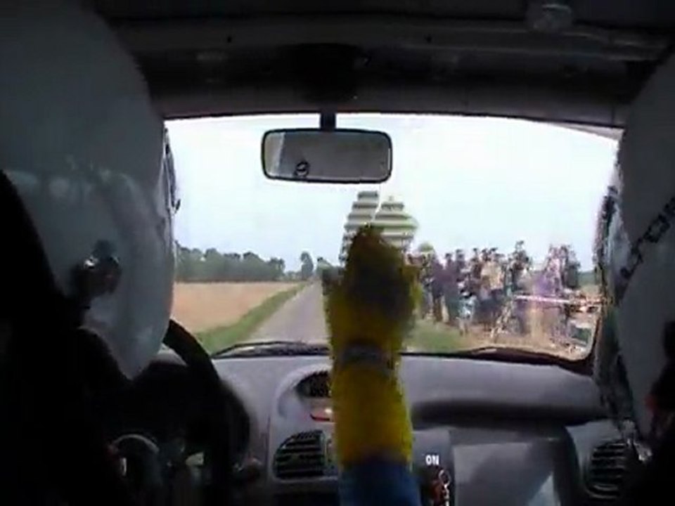 rallye muguet 2011 ES4 camera embarquee 206 xs A6K fleury/batté