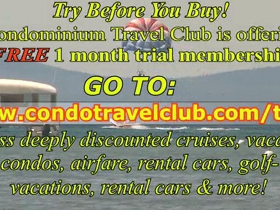 Free Trial Membership Discount Travel Club Condo Travel Club