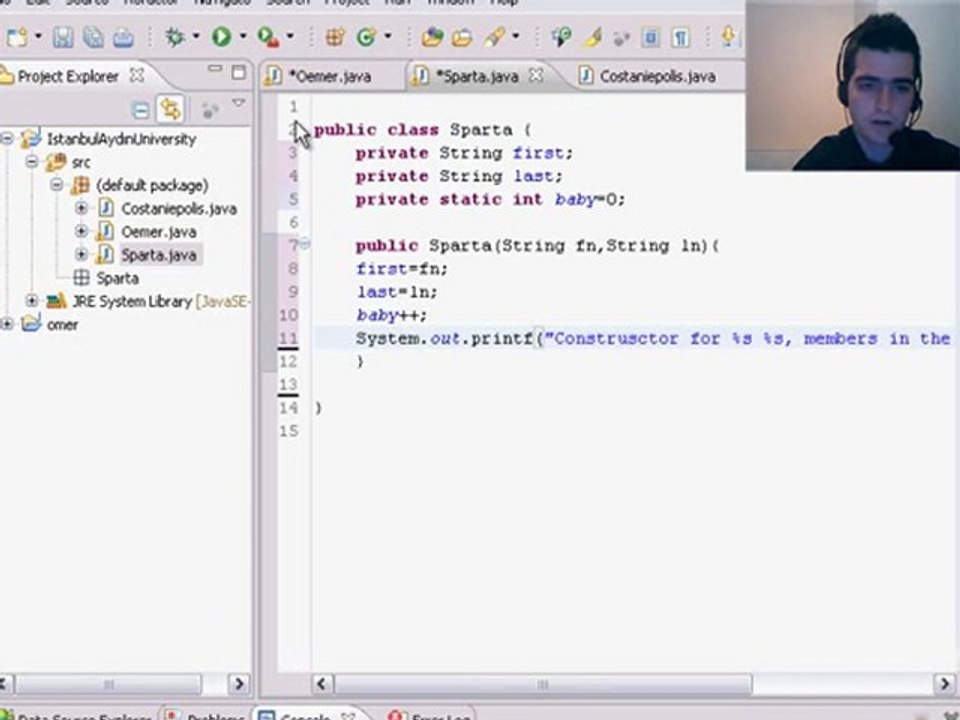 46 Java Programming Tutorial  - Static Omer GEZER