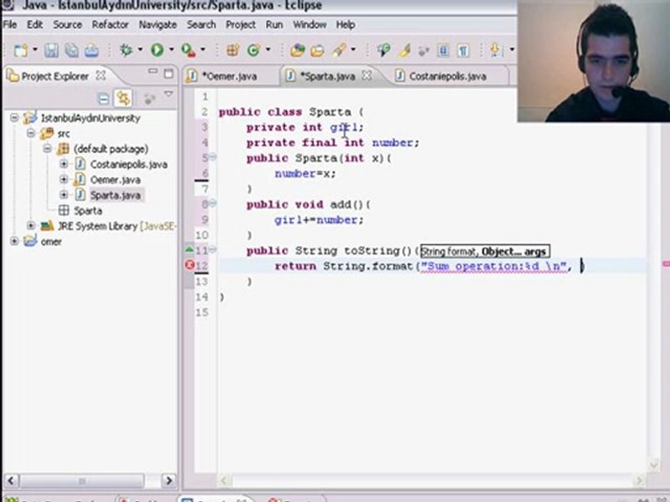 48 Java Programming Tutorial- for loop add Number Omer GEZER