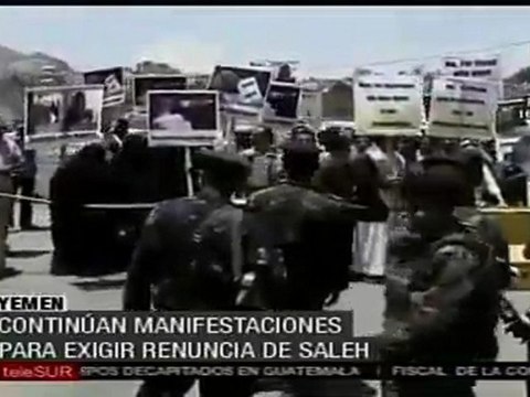Continúan manifestaciones contra el gobierno de Yemen