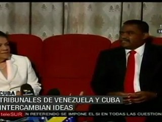Cuba y Venezuela sostienen intercambio en materia judicial