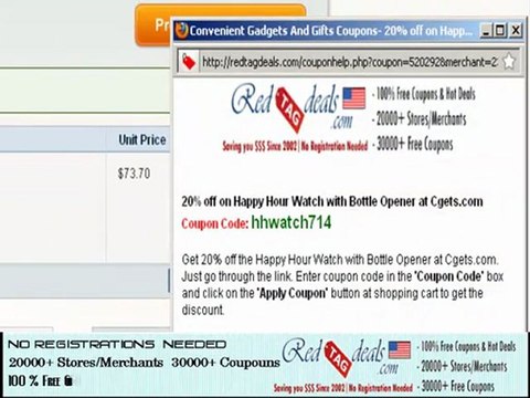 Convenient Gadgets and Gifts Discount Coupons - Redtagdeals