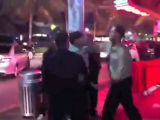 Guy KO's 2 Girls On South Beach!