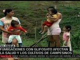 Campesinos colombianos afectados por glifosato