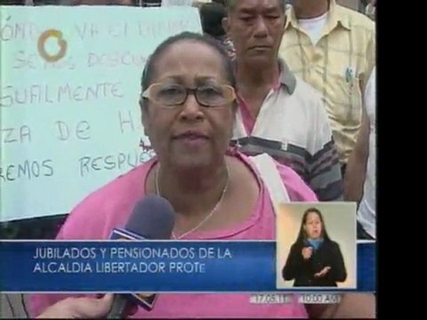 Jubilados y pensionados protestaron en la Av. Baralt