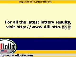 Mega Millions Lottery Drawing Results for May 17, 2011