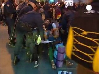 Madrid'de sokaklar krizin faturasını ödemek istemiyor