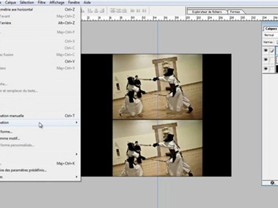 Faire un reflet sur une image