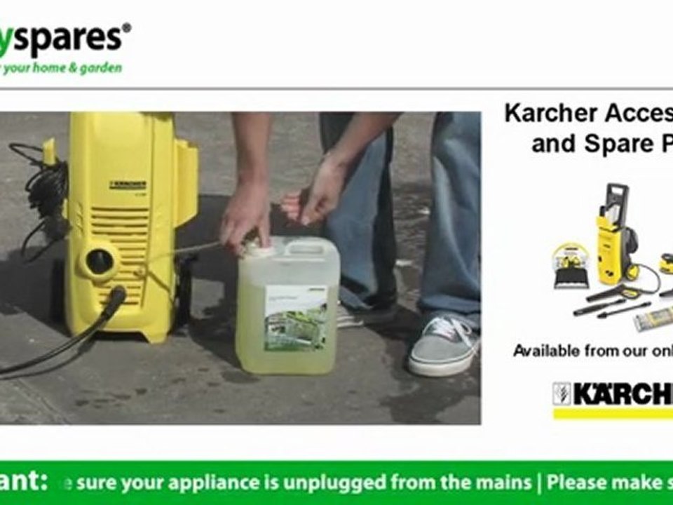 How to use detergent in your karcher pressure washer video Dailymotion