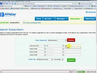 How did I see how many subscribers I have from a particular city?