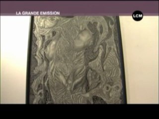 Véronique Potiron à la Galerie Polysémie pour la Chaine LCM
