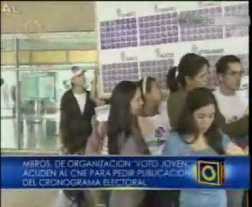 Voto Joven exige cronograma