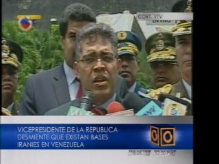 Jaua niega bases iraníes