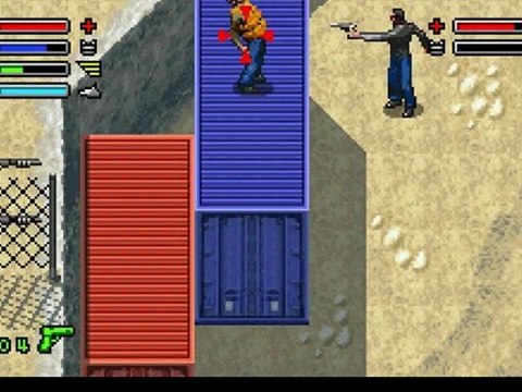 (thegamer) joue a un jeux retro dead to rigth game boy advance