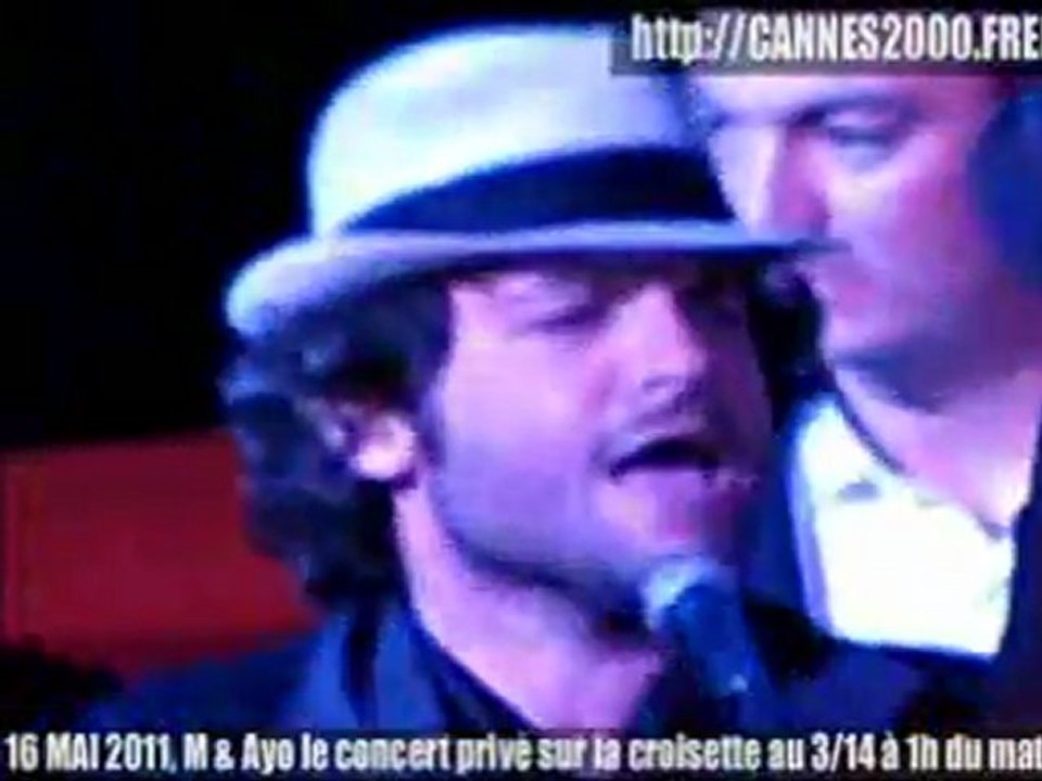 CANNES 2011 - M en concert avec Ayo sur la croisette 16 Mai 2011